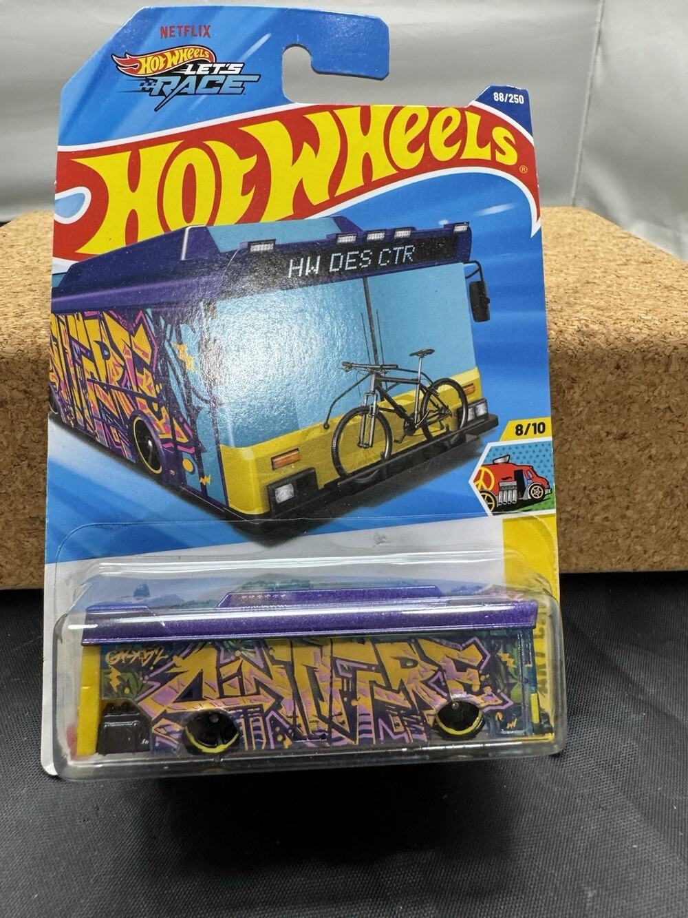 Hot Wheels Ain't Fare Purple Graffiti Bus HW Art Cars 2025 Netflix #8 88/250